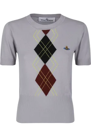 Vivienne Westwood Dames, Truien, Grijs, Maat: L Katoen