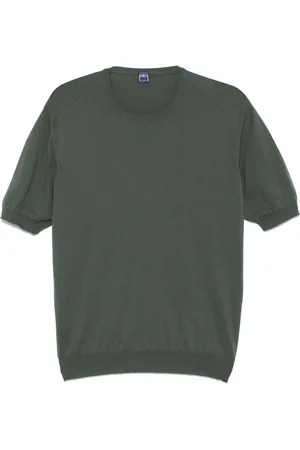FEDELI Heren, Tops, Groen, Maat: 2XL Katoen