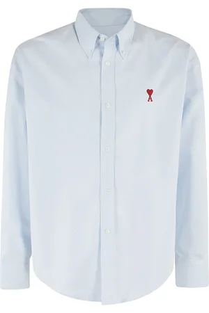 Ami Heren, Overhemden, Blauw, Maat: XL