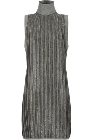 Tom Ford Dames, Jurken, Grijs, Maat: M Wol