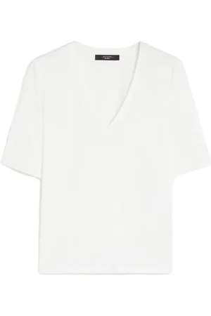 Max Mara Dames, Blouses & Shirts, Wit, Maat: XL Linnen