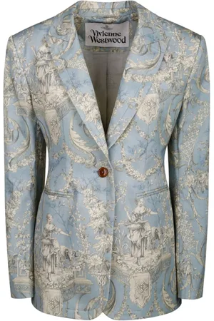 Vivienne Westwood Dames, Jassen, Blauw, Maat: S Leer