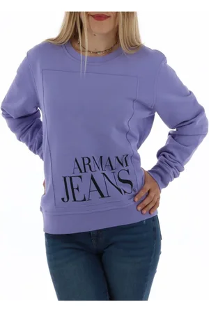 Emporio Armani Dames, Sweatshirts & Hoodies, Paars, Maat: L Katoen