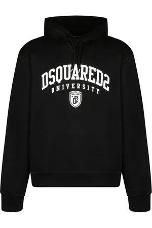Dsquared2 Heren, Sweatshirts & Hoodies, Zwart, Maat: L Katoen