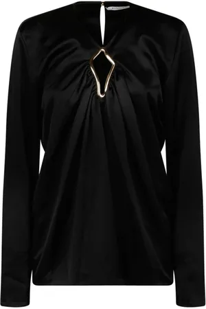 Lanvin Dames, Blouses & Shirts, Zwart, Maat: 2XS