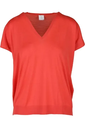 ELEVENTY Dames, Truien, Oranje, Maat: M Wol