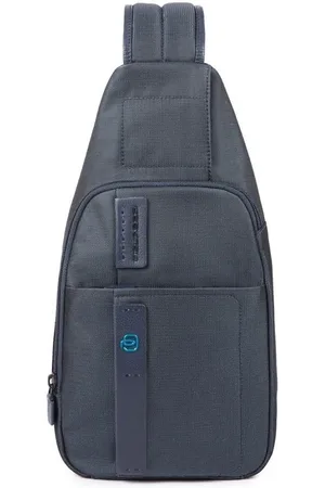 Piquadro Heren, Tassen, Blauw, Maat: ONE Size Leer