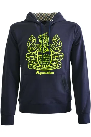 Aquascutum Heren, Sweatshirts & Hoodies, Blauw, Maat: 2XL Katoen