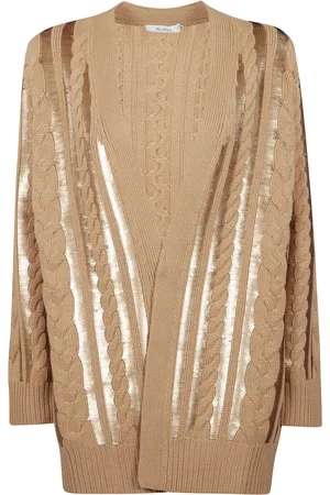 Max Mara Dames, Truien, Bruin, Maat: M Wol