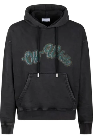 OFF-WHITE Heren, Sweatshirts & Hoodies, Zwart, Maat: M Katoen