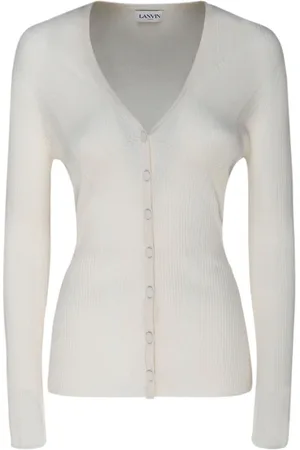 Lanvin Dames, Truien, Wit, Maat: M Zijde