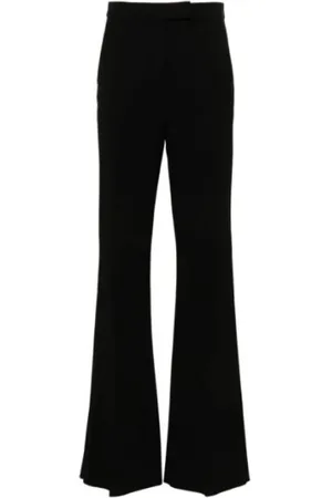 Max Mara Dames, Broeken, Zwart, Maat: S Viscose