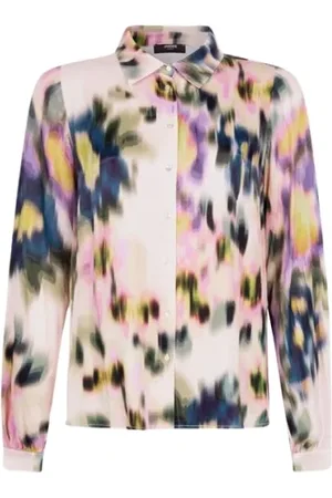 Jansen Amsterdam Dames, Blouses & Shirts, Veelkleurig, Maat: 2XL Viscose