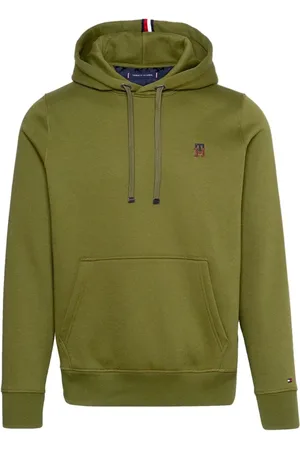 Tommy Hilfiger Heren, Sweatshirts & Hoodies, Groen, Maat: XL Fleece