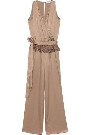 ANTONELLI Dames, Jumpsuits & Playsuits, Bruin, Maat: XS Viscose