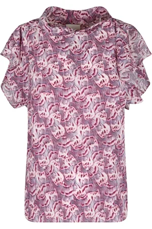 Isabel Marant Dames, Blouses & Shirts, Paars, Maat: 2XS Zijde