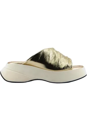 Elena Iachi Dames, Schoenen, Geel, Maat: 39 EU Leer