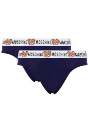 Moschino Heren, Ondergoed, Blauw, Maat: M Katoen