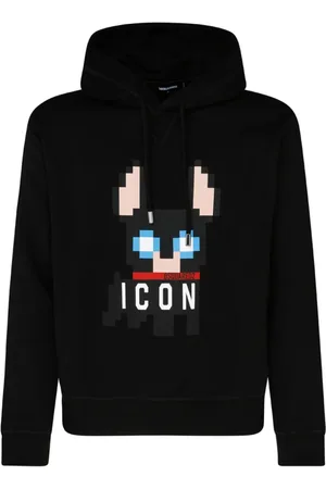Dsquared2 Heren, Sweatshirts & Hoodies, Zwart, Maat: M Katoen