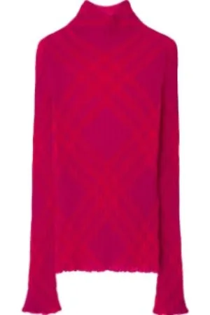 Burberry Dames, Truien, Rood, Maat: M