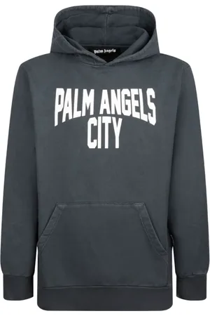 Palm Angels Heren, Sweatshirts & Hoodies, Grijs, Maat: L Jersey