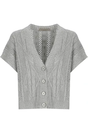 D.EXTERIOR Dames, Truien, Grijs, Maat: XS Viscose