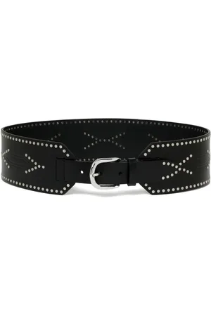 Isabel Marant Dames, Accessoires, Zwart, Maat: 85 CM Leer