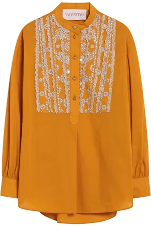 VALENTINO GARAVANI Dames, Blouses & Shirts, Geel, Maat: S