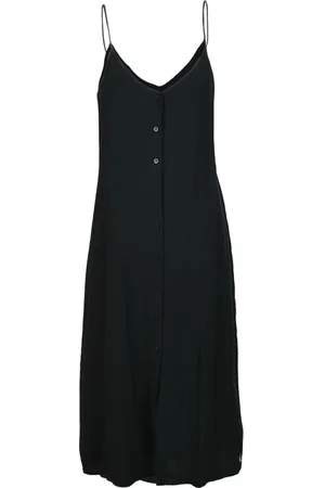 Calvin Klein Dames, Jurken, Zwart, Maat: S Viscose