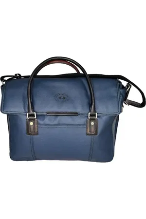La Martina Dames, Tassen, Blauw, Maat: ONE Size Leer