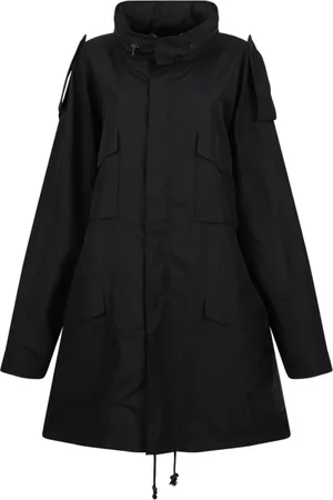 Maison Margiela Dames, Mantels, Zwart, Maat: XS Katoen