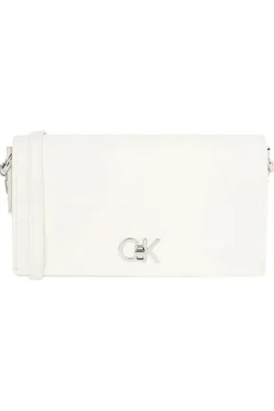 Calvin Klein Dames, Tassen, Wit, Maat: ONE Size Linnen
