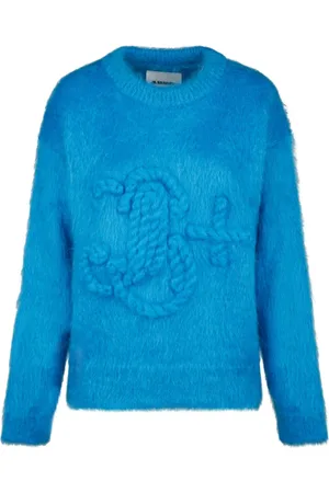 Jil Sander Dames, Truien, Blauw, Maat: XS Mohair