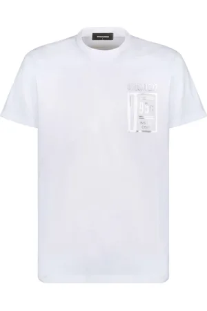 Dsquared2 Heren, Tops, Wit, Maat: 3XL Katoen