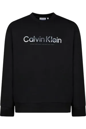 Calvin Klein Heren, Sweatshirts & Hoodies, Zwart, Maat: M Katoen