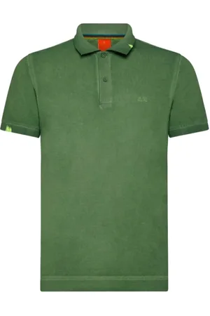 sun68 Heren, Tops, Groen, Maat: M Katoen