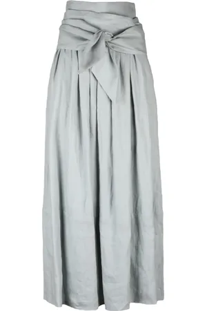 ELEVENTY Dames, Rokken, Blauw, Maat: 2XS Linnen