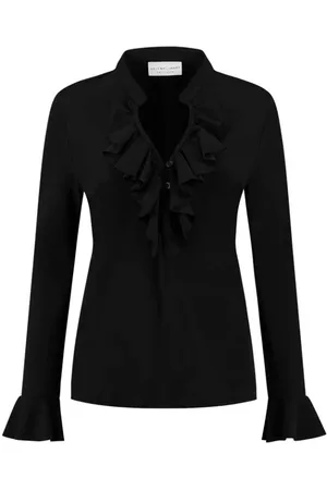 Helena hart Dames, Blouses & Shirts, Zwart, Maat: L Polyamide