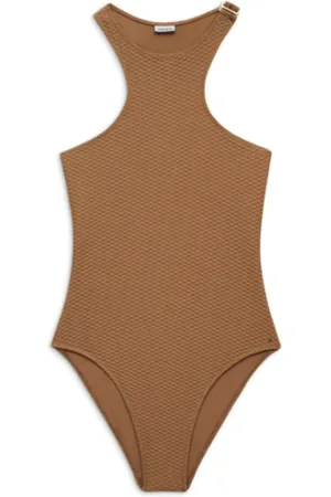 ANINE BING Dames, Badkleding, Bruin, Maat: XS