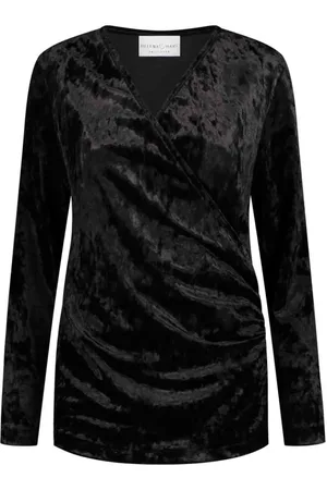 Helena hart Dames, Blouses & Shirts, Zwart, Maat: XS Velours