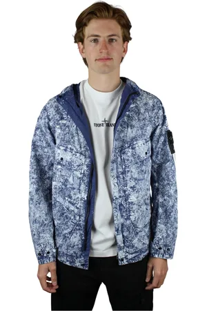 Stone Island Heren, Jassen, Blauw, Maat: XL Denim