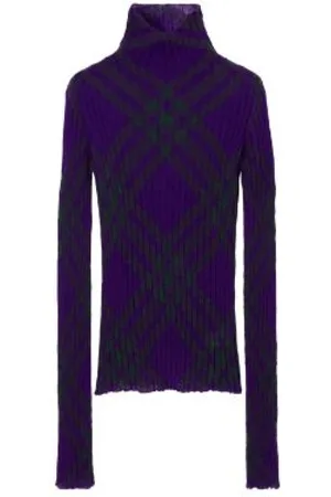 Burberry Dames, Truien, Paars, Maat: S