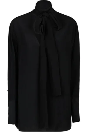 Givenchy Dames, Blouses & Shirts, Zwart, Maat: S Zijde