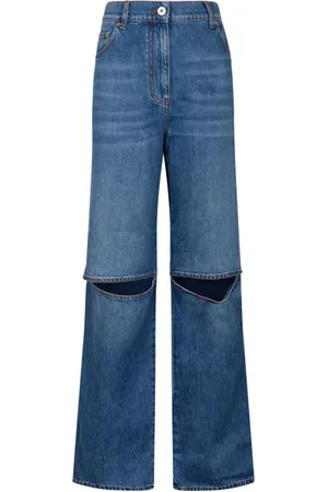 J.W.Anderson Dames, Jeans, Blauw, Maat: S Denim