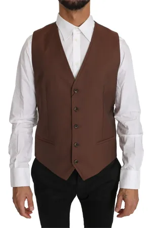 Dolce & Gabbana Heren, Pakken, Bruin, Maat: L Zijde