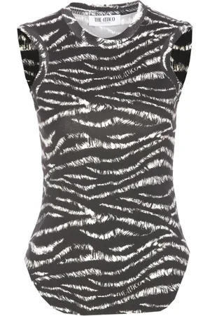 The Attico Dames, Tops, Zwart, Maat: XS Katoen