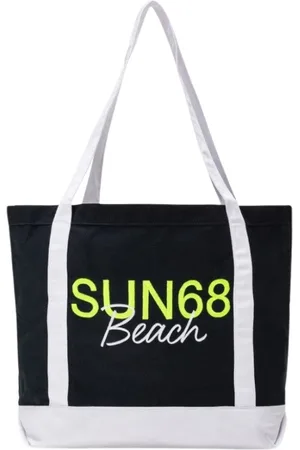sun68 Dames, Tassen, Blauw, Maat: ONE Size Katoen