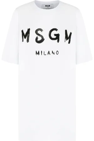 Msgm Dames, Jurken, Wit, Maat: S Katoen