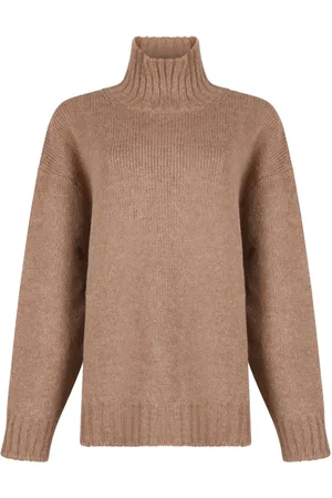 Jil Sander Dames, Truien, Bruin, Maat: S Wol