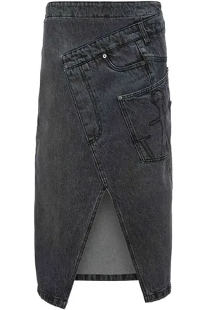 J.W.Anderson Dames, Rokken, Grijs, Maat: XS Denim